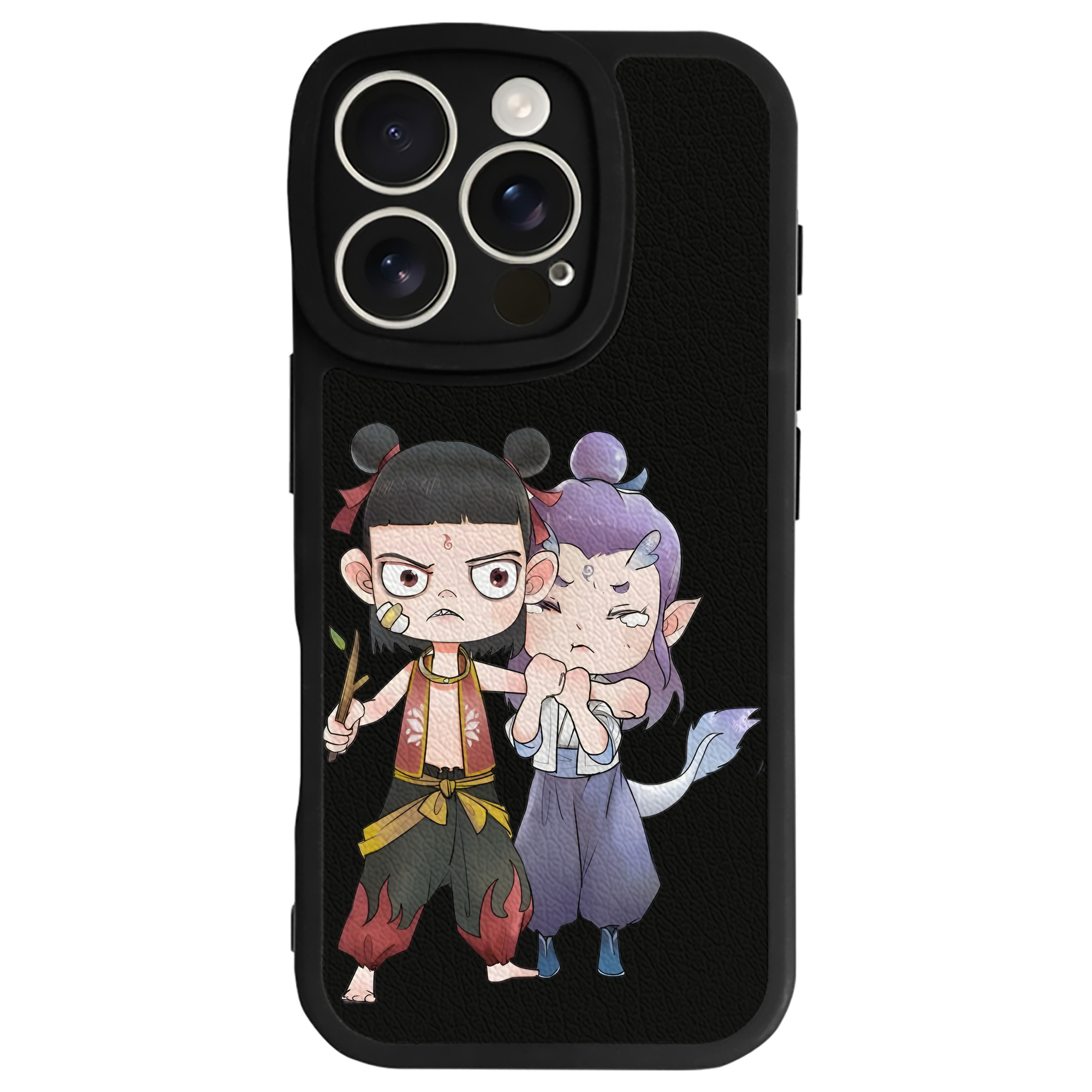 （画像用） Ne Zha 2 ナタ 魔童の大暴れ 【iPhone 16シリーズ対応】シリコンスマホケース（レザー調） 材質：シリコン